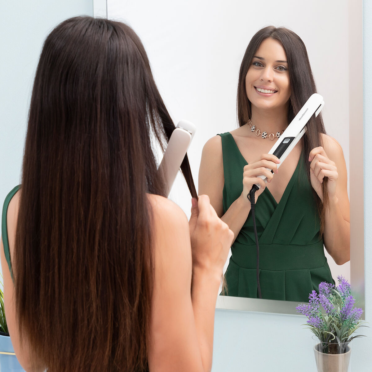 Ceramic Hair Iron with Steam Stemio InnovaGoods 36 W -  Beauty, Hair care -  InnovaGoods.