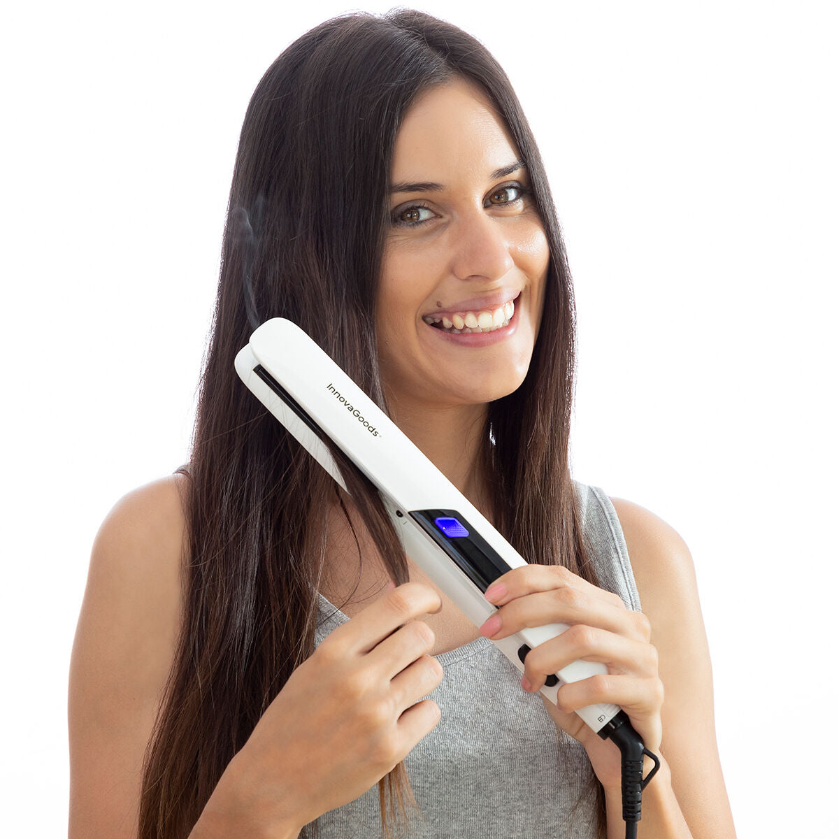 Ceramic Hair Iron with Steam Stemio InnovaGoods 36 W -  Beauty, Hair care -  InnovaGoods.