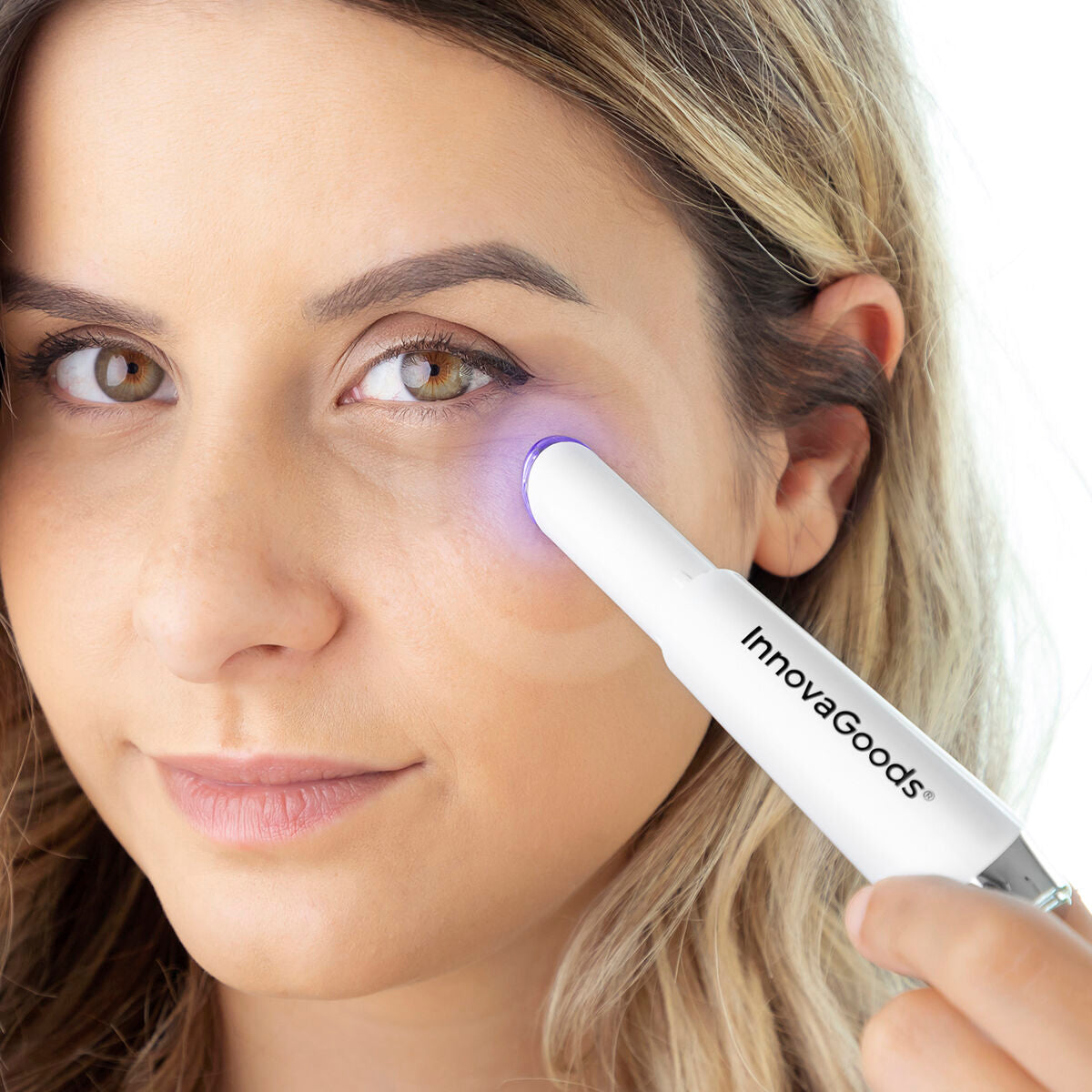 Anti-ageing Eye Massager with Phototherapy, Thermotherapy and Vibration Therey InnovaGoods -  Beauty, Skin care -  InnovaGoods.