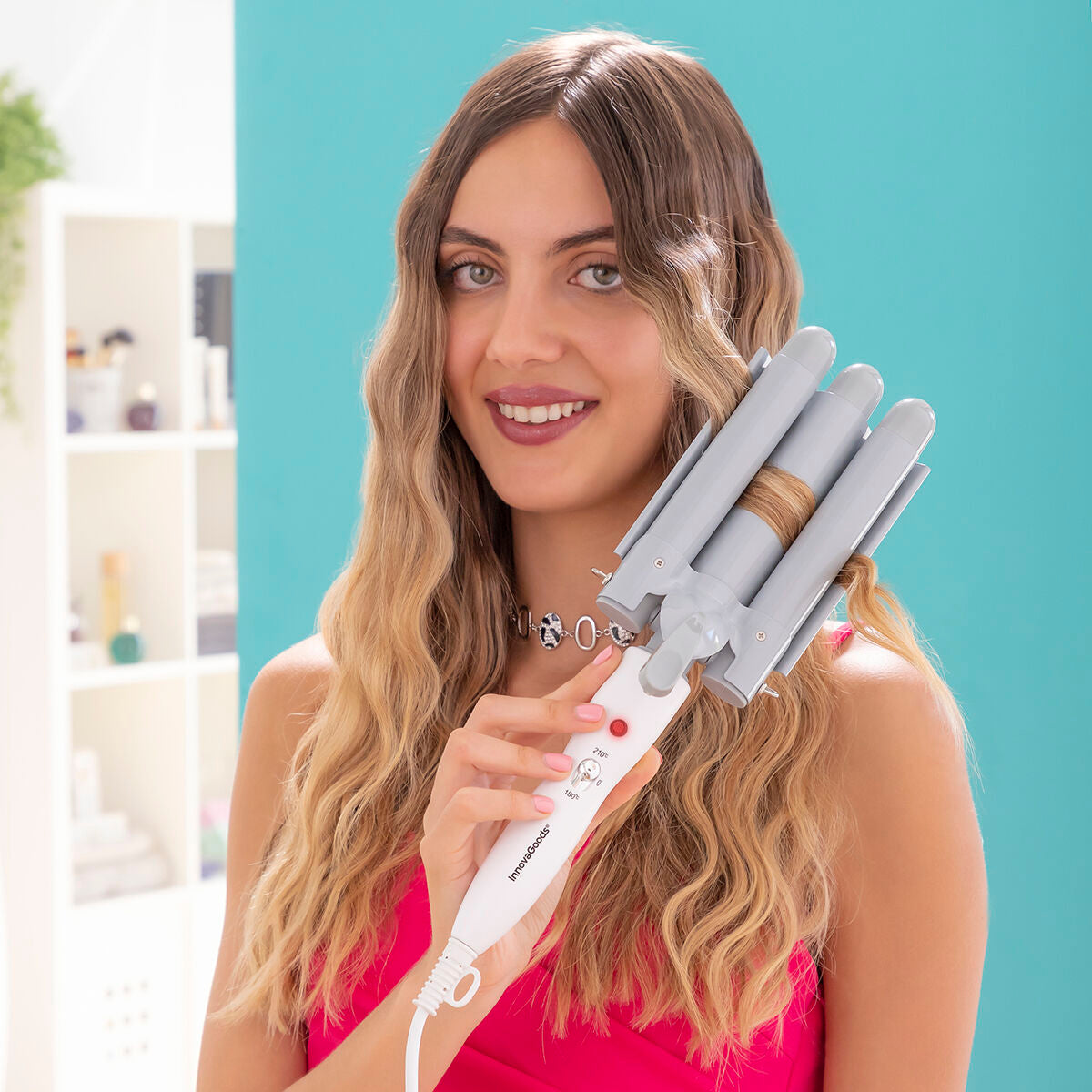Triple Ceramic Styling Curling Iron Triler InnovaGoods -  Beauty, Hair care -  InnovaGoods.