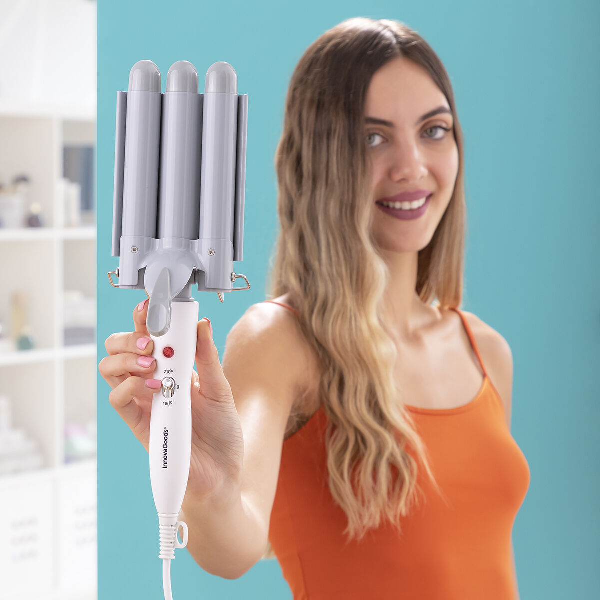 Triple Ceramic Styling Curling Iron Triler InnovaGoods -  Beauty, Hair care -  InnovaGoods.