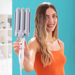 Triple Ceramic Styling Curling Iron Triler InnovaGoods -  Beauty, Hair care -  InnovaGoods.