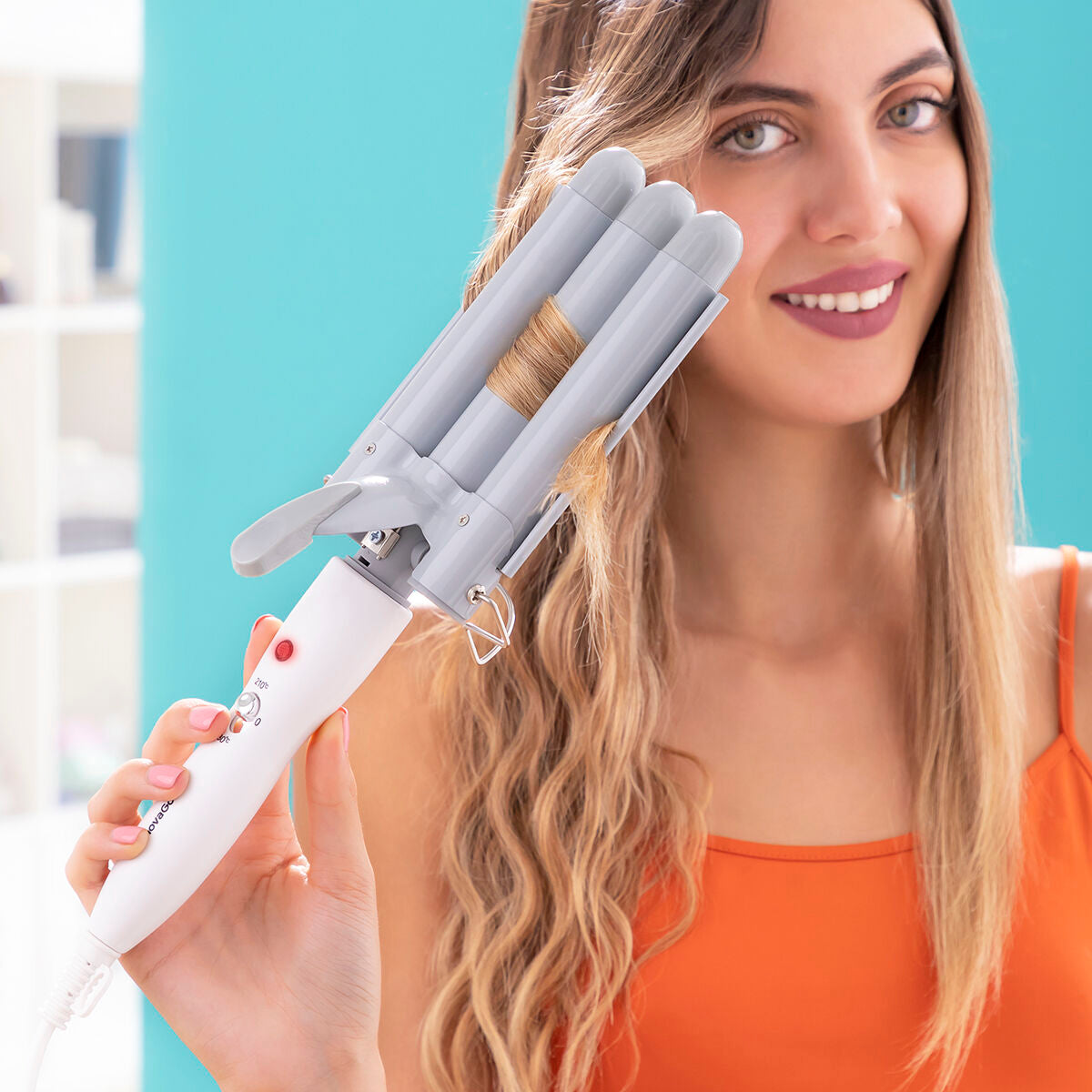 Triple Ceramic Styling Curling Iron Triler InnovaGoods -  Beauty, Hair care -  InnovaGoods.