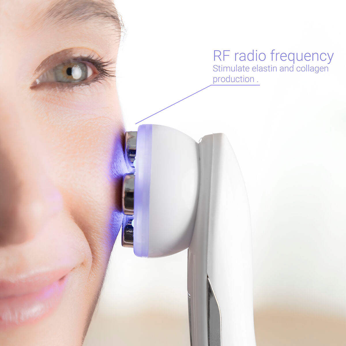 Facial Massager with Radiofrequency, Phototherapy and Electrostimulation Wace InnovaGoods -  Beauty, Skin care -  InnovaGoods.