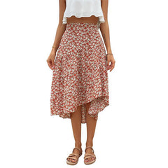 Floral Skirt Holiday Skirt Irregular Print Skirt -  0 -  Alyssa Ashley.