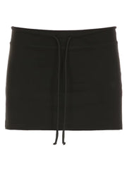 Chic Vintage Lace-Up Mini Skirt - Sexy Retro A-Line Casual Bottoms -   -  Tiny Lux.