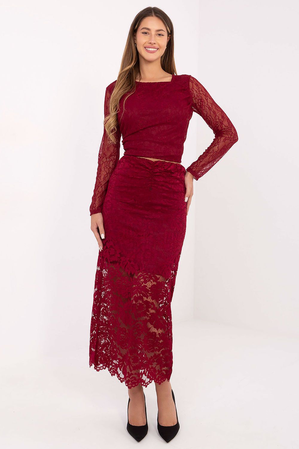  Lace skirt model 220326 Italy Moda 