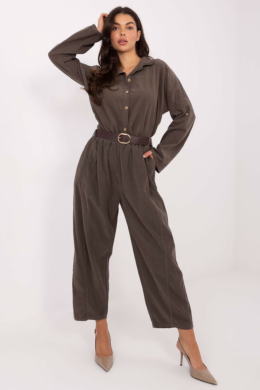  corduroy trousers model 220815 Italy Moda 