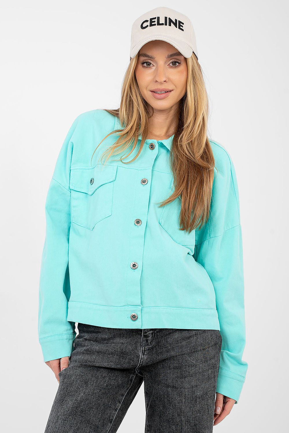  Denim jacket model 223815 Rue Paris 