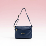Baldinini Trend - Textured Cowhide Crossbody Bag - Blue Baldinini Trend