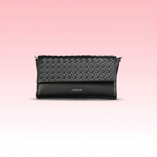 Calvin Klein - Sophisticated Quilted Flap Chain Shoulder Bag - Black Calvin Klein