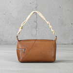 Desigual - Artistic Embossed Floral Knotted Handle Shoulder Bag - Brown Desigual