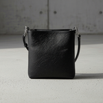 Calvin Klein - Structured Textured Crossbody Bag with Logo Strap - Black Calvin Klein