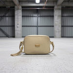 Baldinini Trend - Textured Cowhide Crossbody Bag with Fringe Tassel - Beige Baldinini Trend