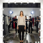 Baldinini Trend - Elegant Cashmere Blend Regular Fit V-Neck Sweater - Beige Baldinini Trend