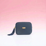 Baldinini Trend - Textured Cowhide Crossbody Bag with Fringe - Blue Baldinini Trend