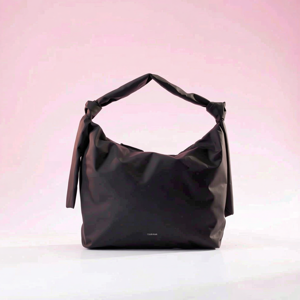 Calvin Klein - Modern Knotted Handle Recycled Polyester Shoulder Bag - Black Calvin Klein