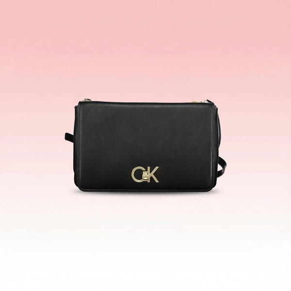 Calvin Klein - Structured Logo Crossbody Bag - Black