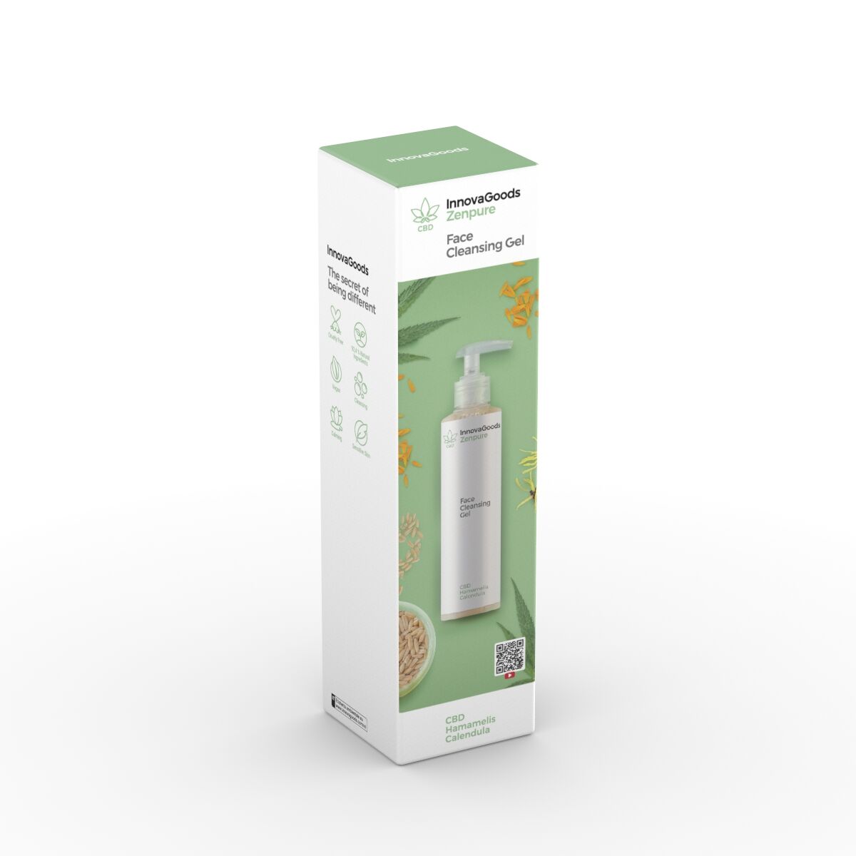 Facial Cleansing Gel CBD Zenpure InnovaGoods 200 ml -  Beauty, Skin care -  InnovaGoods.