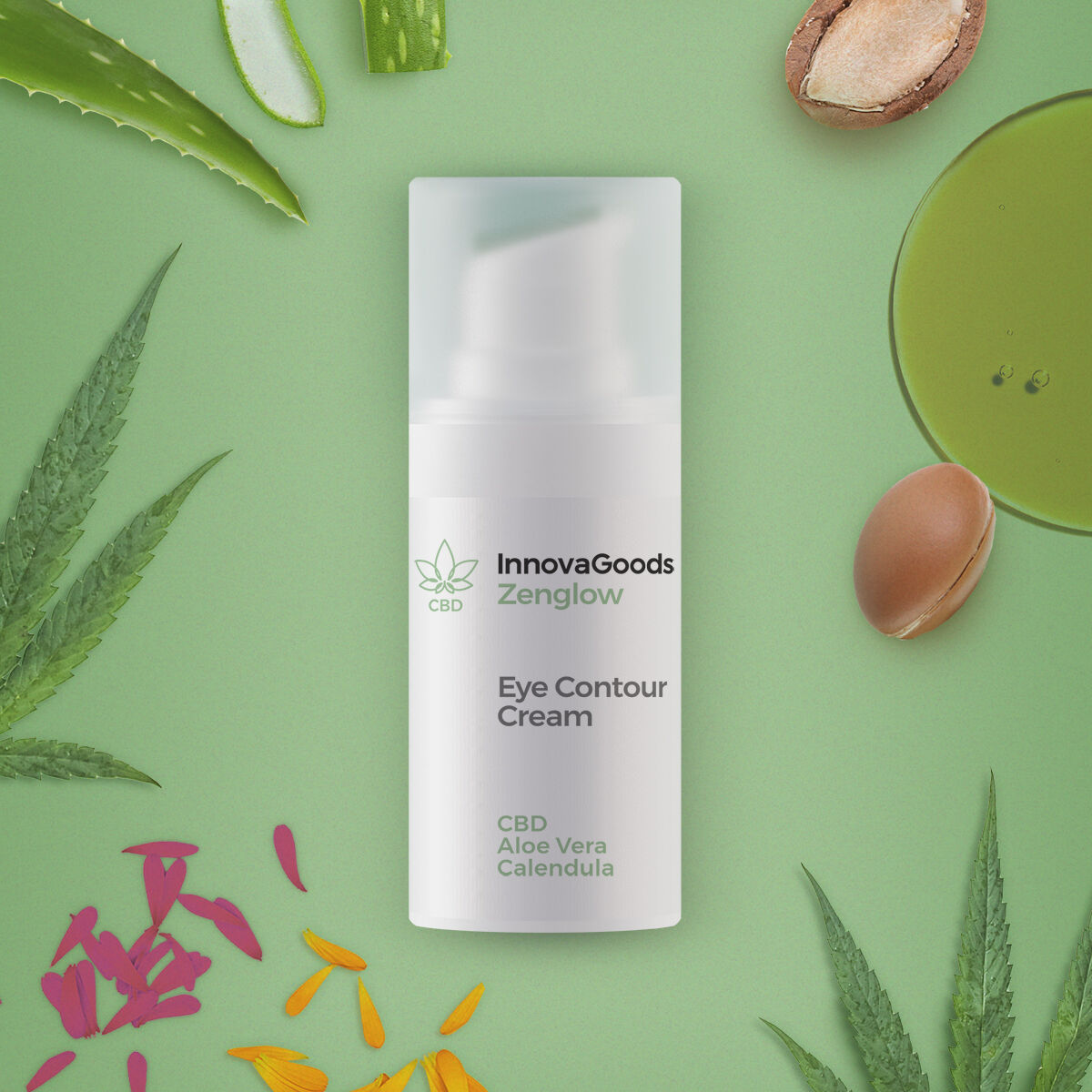 Eye Contour CBD Zenglow InnovaGoods 15 ml -  Beauty, Skin care -  InnovaGoods.