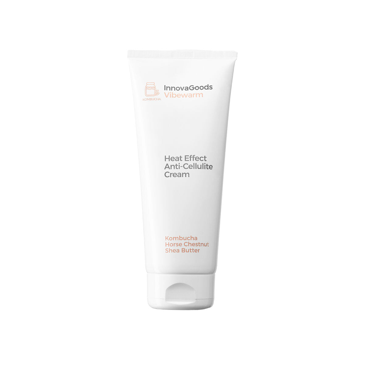 Heat Effect Anti-cellulite Cream Kombucha Vibewarm InnovaGoods 200 ml -  Beauty, Skin care -  InnovaGoods.