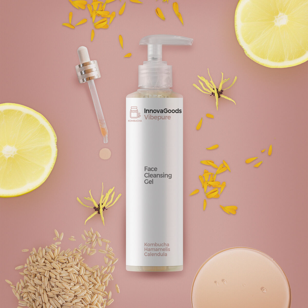 Facial Cleansing Gel Kombucha Vibepure InnovaGoods 200 ml -  Beauty, Skin care -  InnovaGoods.