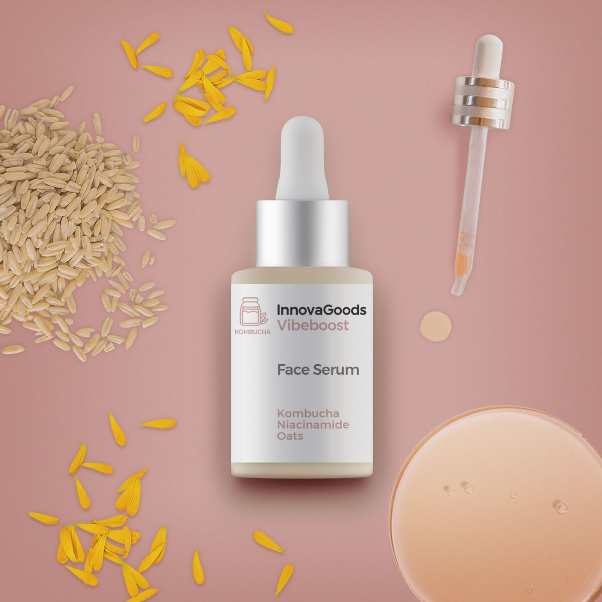 Facial Serum Kombucha Vibeboost InnovaGoods 30 ml -  Beauty, Skin care -  InnovaGoods.