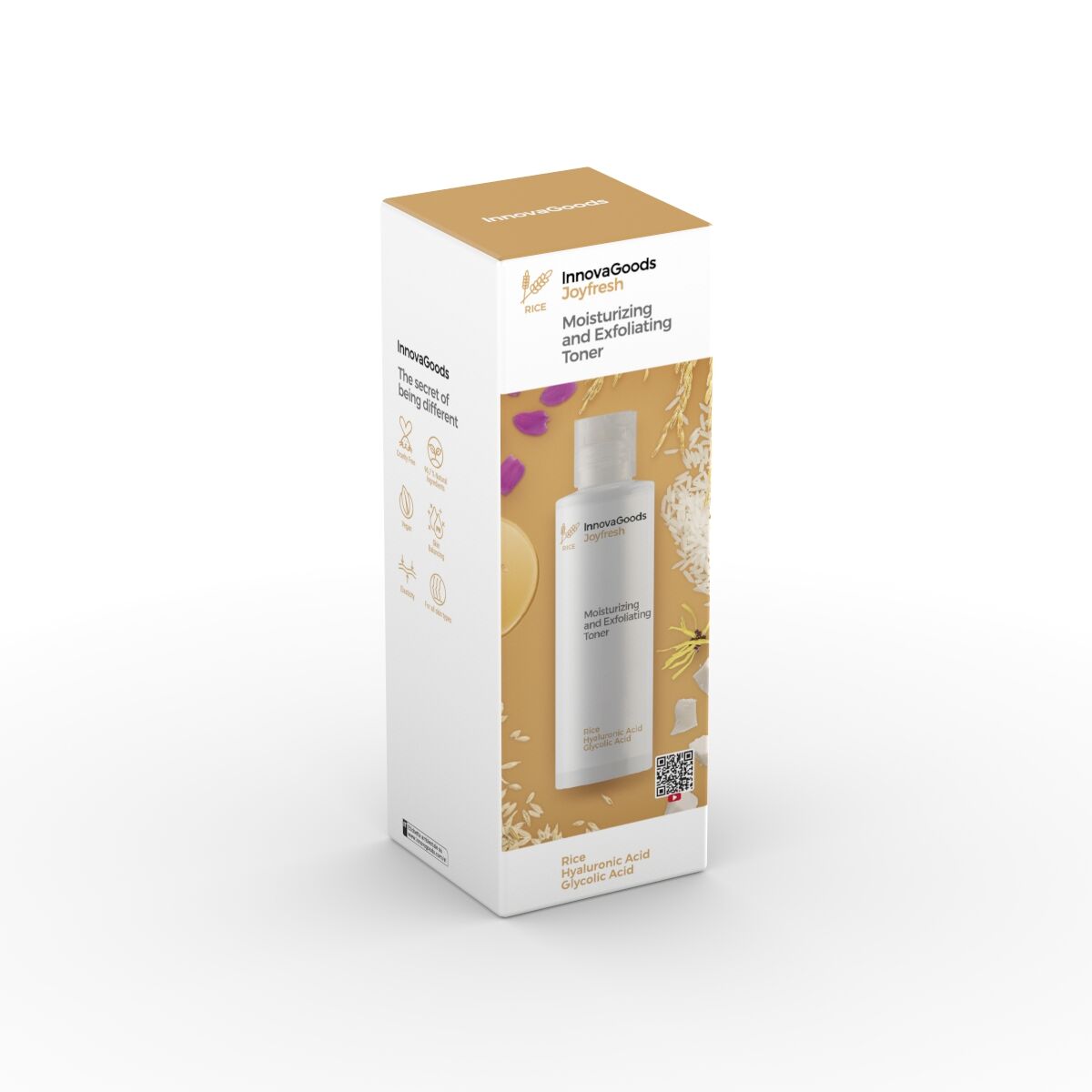 Moisturizing and Exfoliating Facial Toner Rice Joyfresh InnovaGoods 150 ml -  Beauty, Skin care -  InnovaGoods.
